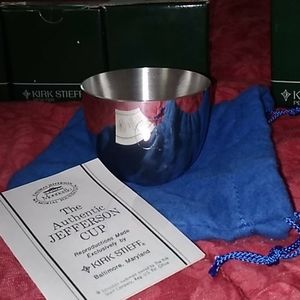 Set of 4 Kirk Stieff " Jefferson" pewter cup
